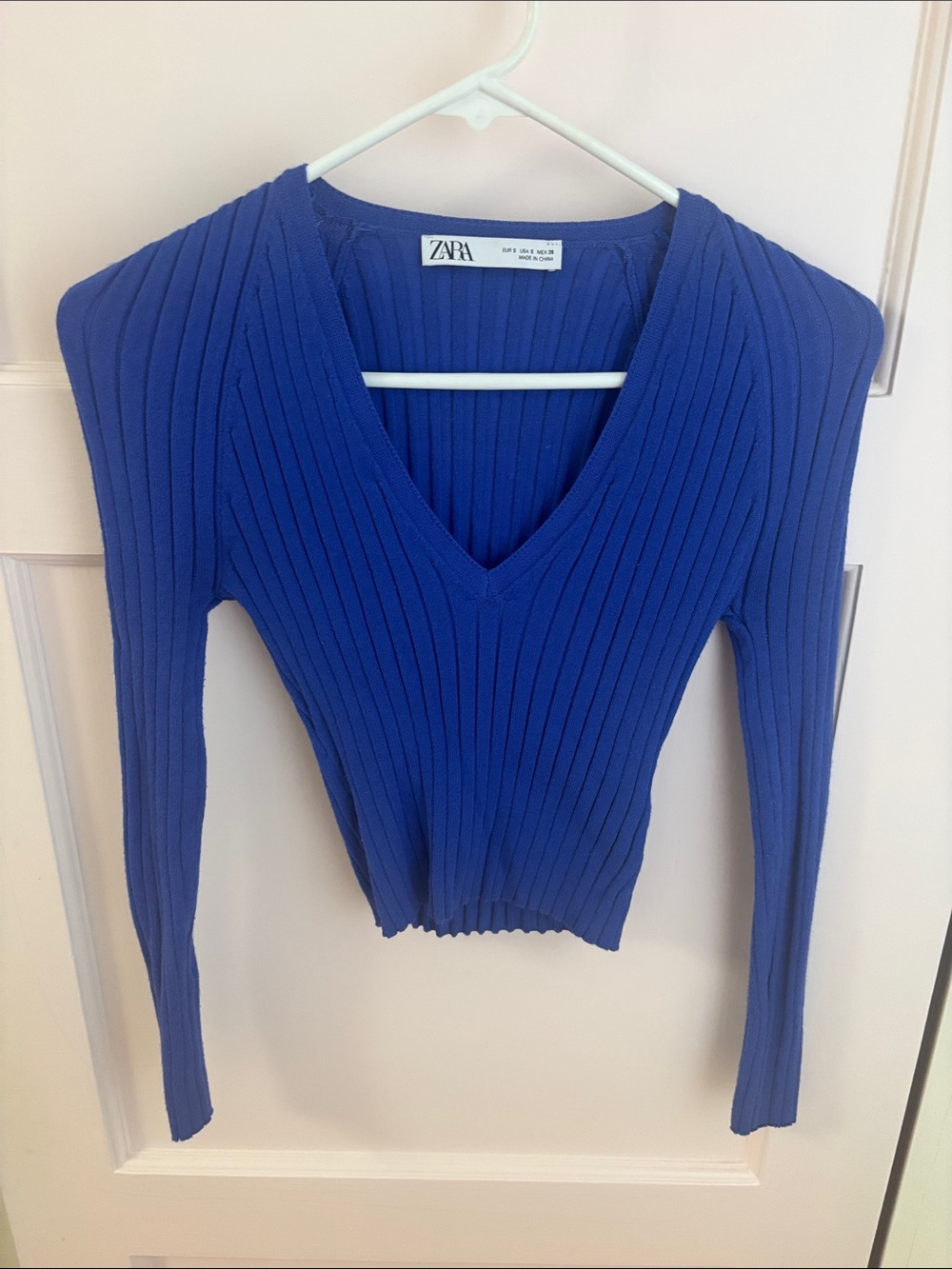 Zara blue top